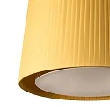 Faro pendant luminaire SAMBA 5 flames E27 IP20, yellow, black matt 