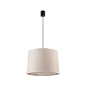 Pendelarmatuur SAMBA E27 IP20, beige, zwart mat 