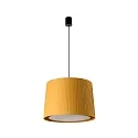 Pendelarmatuur SAMBA E27 IP20, geel, zwart mat 
