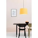 Faro pendant luminaire SAMBA E27 IP20, yellow, black matt 