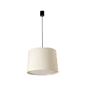 Pendelarmatuur CONGA E27 IP20, zwart mat, wit 