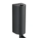 Faro wall luminaire RON E27 IP20, dark grey, white 