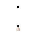 Pendelarmatuur KOMBO E27 IP20, beige, zwart mat 