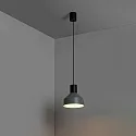 Faro pendant luminaire KOMBO E27 IP20, grey, black matt 