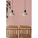 Pendelarmatuur KOMBO E27 IP20, beige, zwart mat 