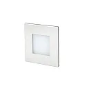 Faro Wandinbouwarmatuur FROL  vierkant, met diffuser IP65, nikkel gesatineerd 
