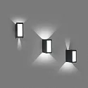 Faro outdoor wall luminaire LOG LED IP54, dark grey 