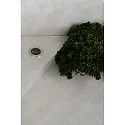 Faro floor recessed luminaire GEISER 130 WALLWASHER round, rigid, asymmetrical IP67, stainless steel, satined 
