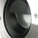 Faro Vloerinbouwarmatuur GEISER 180 WALLWASHER rond, stijf, asymmetrisch IP67, rvs, gesatineerd 