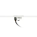 Faro Wandinbouwarmatuur NASE SQ down, vierkant, schakelbaar IP44, wit mat 