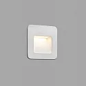 Faro Wandinbouwarmatuur NASE SQ down, vierkant, schakelbaar IP44, wit mat 