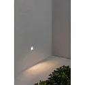 Faro Wandinbouwarmatuur NASE SQ down, vierkant, schakelbaar IP44, wit mat 