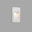 Faro Wandinbouwarmatuur NASE down, hoekig, schakelbaar IP44, wit mat 