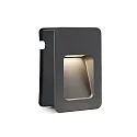 wall recessed luminaire NASE down, square, switchable IP44