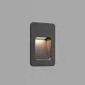 wall recessed luminaire NASE down, square, switchable IP44