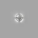 Faro Wandarmatuur voor buitenshuis KEENAN LED IP67, nikkel mat 