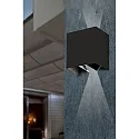 Wandarmatuur voor buitenshuis OLAN 2-vlams LED IP65, donkergrijs 
