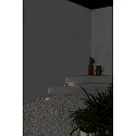 Faro Vloerinbouwarmatuur KANE 3 3-voudig, rond IP67, rvs, gesatineerd 