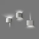 Faro Wandarmatuur voor buitenshuis SUNSET 2-vlams LED IP54, wit mat 