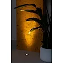 Faro floor recessed luminaire GRUND 80 (INCL HONEYCOMB) 350MA round, rigid, passable IP67, black, anodised dimmable