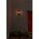 Faro wall luminaire NALA E27 IP54, dark grey 
