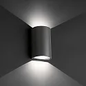 Faro Wandarmatuur voor buitenshuis LACE 2-vlams LED IP54, donkergrijs 