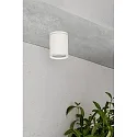 Faro outdoor ceiling luminaire TASA E27 IP44, white matt 