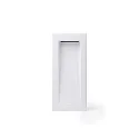 Wandinbouwarmatuur SOUN 105 down, hoekig, indirect IP65, wit mat 