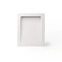 Wandinbouwarmatuur SOUN 193 down, hoekig, indirect IP65, wit mat 