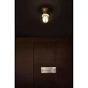Faro Wand- en plafondarmatuur MAUREN E27 IP44, messing 