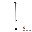 Vloerarmatuur BROT 1800 LED IP65, zwart 