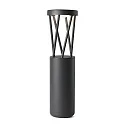 bollard lamp TWIST LED IP65, dark grey 