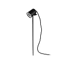 Faro Wandarmatuur voor buitenshuis FLOW GU10 IP65, zwart mat 