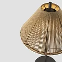 Faro Staande armatuur voor buiten SAIGON OUT E27 IP44, donkergrijs, okergeel 