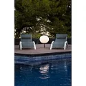 Faro outdoor floor lamp SAIGON E27 IP44, dark grey 