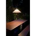Faro Pendelarmatuur SAIGON OUT E27 IP44, donkergrijs 