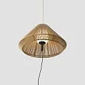 Faro outdoor pendant luminaire SAIGON OUT E27 IP44, dark grey, ochre yellow 