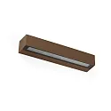 Wandarmatuur voor buitenshuis DORO 380 2-vlams LED IP65, roestbruin 