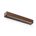 Wandarmatuur voor buitenshuis DORO 500 2-vlams LED IP65, roestbruin 