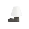 Faro Wandarmatuur MISTU E27 IP44, donkergrijs 