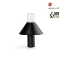 Faro table lamp FUJI LED IP44, satined, black 