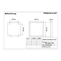 Frisch-Licht LED Panel, 19W, 3000K, 2100lm, IP44, opal, DALI dimmable, white