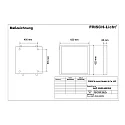 Frisch-Licht LED Panel, 41W, 3000K, 4900lm, IP44, opal, DALI dimmable, white
