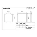Frisch-Licht LED Panel, 41W, 4000K, 5100lm, IP44, opal, DALI dimmable, white