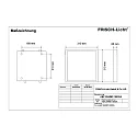 Frisch-Licht LED Panel, microprismatic, 15W, 3000K, 1900lm, IP44, DALI dimmable, white