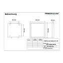 Frisch-Licht LED paneel ABP2040MP.5083DA groot, DALI aanstuurbaar, microprismatisch, dimbaar 41W 5000lm 3000K 110° 110°
