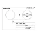 Frisch-Licht LED Downlight, round, 18W, 3000K, 1500lm, IP20, opal, white
