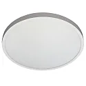 Opbouw armatuur plat, rond, geschikt voor beeldschermwerkstations IP54, gepoedercoat, wit dimbaar