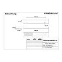 Frisch-Licht LED Surfaced /Pendant grid luminaire, direct, 33W, 3000K, 4300lm, IP20, UGR < 19, DALI dimmable, white