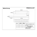 Frisch-Licht Rasterarmatuur ARL144500H.4383 UGR < 19, schakelbaar IP20, wit 
